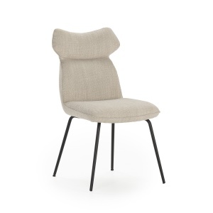 Scaun dining bej din textil Dara Mis The Home Collection