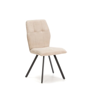 Scaun dining bej din textil Mery The Home Collection