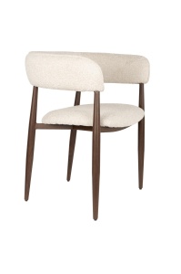 Scaun dining bej din textil Stanley Arms Quiet Object