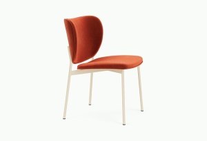 Scaun dining bej/galben sofran din metal Eve Royal Saffron - 183 FEST