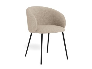 Scaun dining din textil bej Eleanor Quiet Object