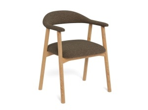 Scaun dining din textil grej Addi Monza Quiet Object