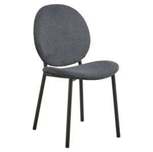 Scaun dining gri antracit din textil Cliff Actona Company
