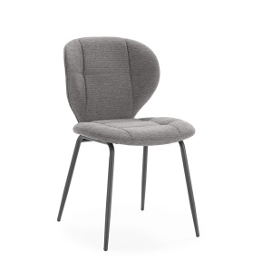 Scaun dining gri din textil Maori Quiet Object