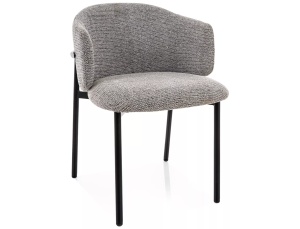 Scaun dining gri din textil Osaka The Home Collection