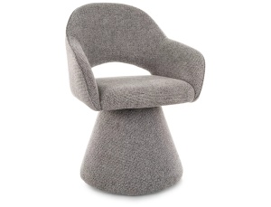 Scaun dining gri din textil Riku The Home Collection