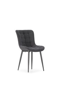 Scaun dining gri din textil Rube The Home Collection