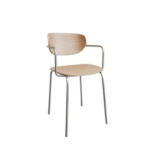 Scaun dining maro/argintiu din metal Arch 2 Hubsch