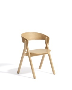 Scaun dining maro din lemn Godia Oak Plain Kave Home