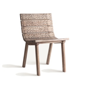 Scaun dining maro din lemn Jacquard Vical Home