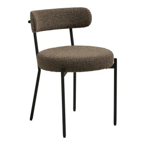 Scaun dining maro din textil Badalona Boucle House Nordic