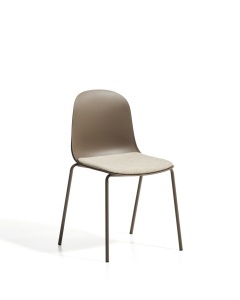 Scaun dining maro din textil Debari Chenille Kave Home