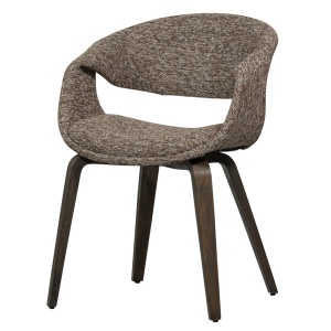 Scaun dining maro/maro inchis din textil Yossi Avy Woood