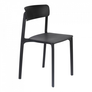 Scaun dining negru din plastic Clive Quiet Object