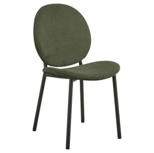 Scaun dining verde padure din textil Cliff Actona Company