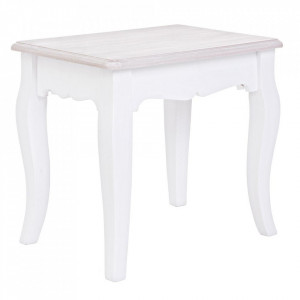 Scaunel alb/crem Charlene Bizzotto