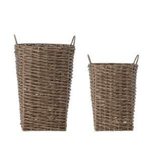 Set 2 cosuri maro din fibre sintetice Cestina Bloomingville