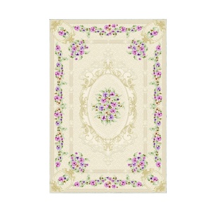 Set 2 covorase de baie multicolore din fibre sintetice Kt484 The Home Collection