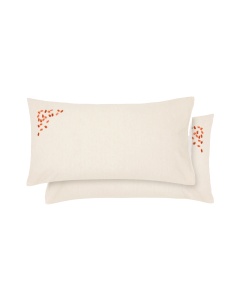 Set 2 fete de perna ecru din bumbac 50x80 cm Virelda Kave Home