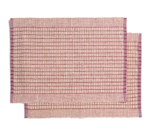 Set 2 protectii de masa maro din bumbac 35x50 cm Berla Kave Home