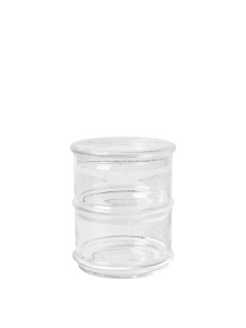 Set 2 recipiente cu capac transparente din ceramica 470 ml Boya Ferm Living