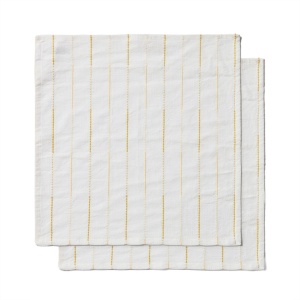 Set 2 servete galbene din bumbac 35x35 cm Anila Kave Home