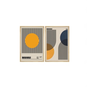 Set 2 tablouri multicolore din lemn 20x30 cm Huhu244 The Home Collection