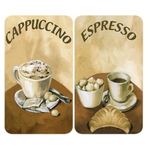 Set 2 tocatoare dreptunghiulare multicolore din sticla 30x52 Universal Coffee Wenko