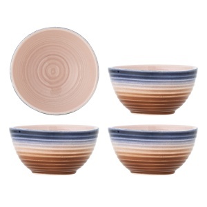 Set 4 boluri multicolore din ceramica 350 ml Tatum Bloomingville