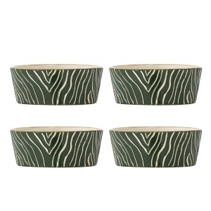 Set 4 boluri multicolore din ceramica 390 ml Woodsby Bloomingville
