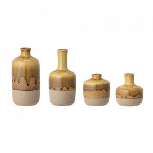 Set 4 vaze multicolore din ceramica Hosna Creative Collection