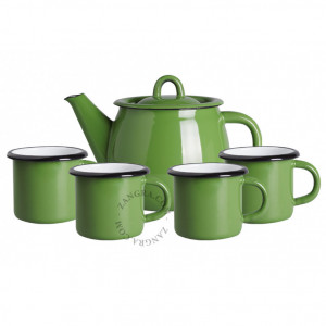 Set ceainic si 4 cani verzi din email Lara S Zangra