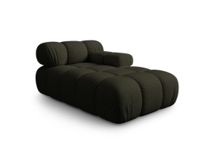 Sezlong canapea modulara verde amazon din textil pentru 1 persoana Bellis Right 3D Micadoni