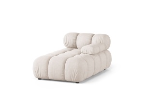 Sezlong pentru canapea modulara bej din textil pentru 1 persoana Bellis Liberty Right Micadoni