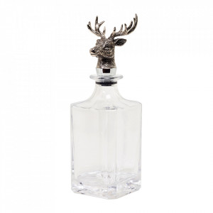 Sticla transparenta/argintie cu dop 900 ml Deer Edzard