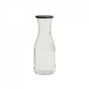 Sticla transparenta/neagra cu dop 500 ml Water Bottle Nordal