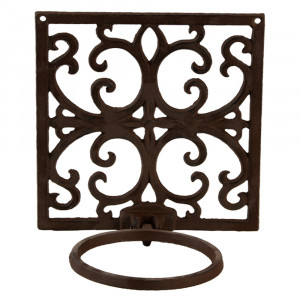 Suport de perete pentru ghiveci maro din metal 18 cm Lefara Esschert Design