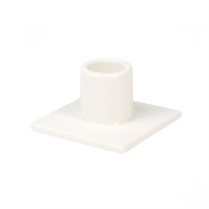 Suport lumanare alb din ceramica 4 cm White Seletti