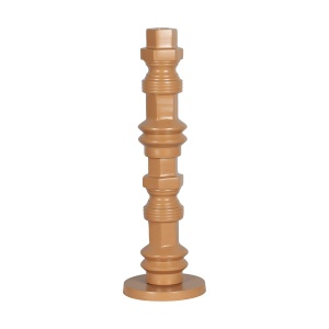 Suport lumanare maro teracota din metal 38 cm Totem Zuiver