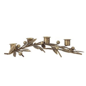 Suport lumanari maro alama din metal 8 cm Mirabel Bloomingville