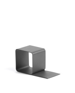Suport pentru carti negru din metal Mistra Square Kave Home