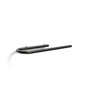 Suport pentru prosoape negru din metal 29 cm Toallero Kave Home