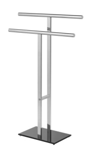 Suport prosoape argintiu din metal 50 cm Lava Wenko
