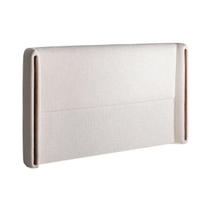 Tablie pat alb antic/maro din textil 215 cm Vilde Vical Home