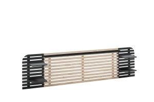 Tablie pat alba/neagra din lemn 240 cm Dimas The Home Collection