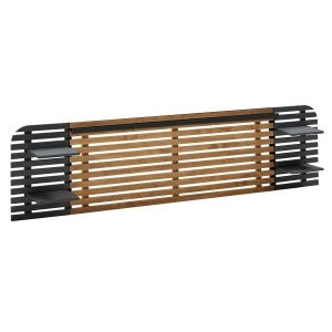 Tablie pat maro/neagra din lemn 240 cm Dimas The Home Collection