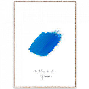 Tablou cu rama din lemn de stejar 30x40 cm Le Bleu II Paper Collective