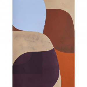 Tablou multicolor cu rama din lemn 30x40 cm Painted Shapes 02 Paper Collective
