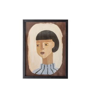 Tablou multicolor din lemn 32x42 cm Amanda Bloomingville
