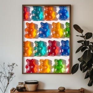 Tablou multicolor din lemn 35x47 cm GE247-L The Home Collection